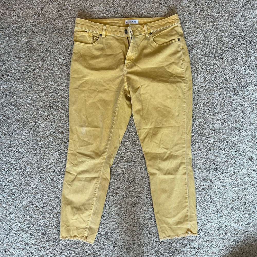 LOFT curvy skinny crop pants